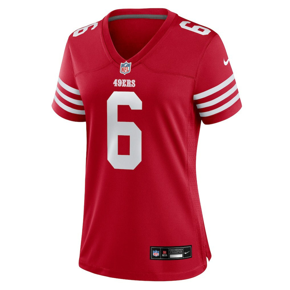Malik Mustapha San Francisco 49ers Women's Team Game Jersey - Scarlet