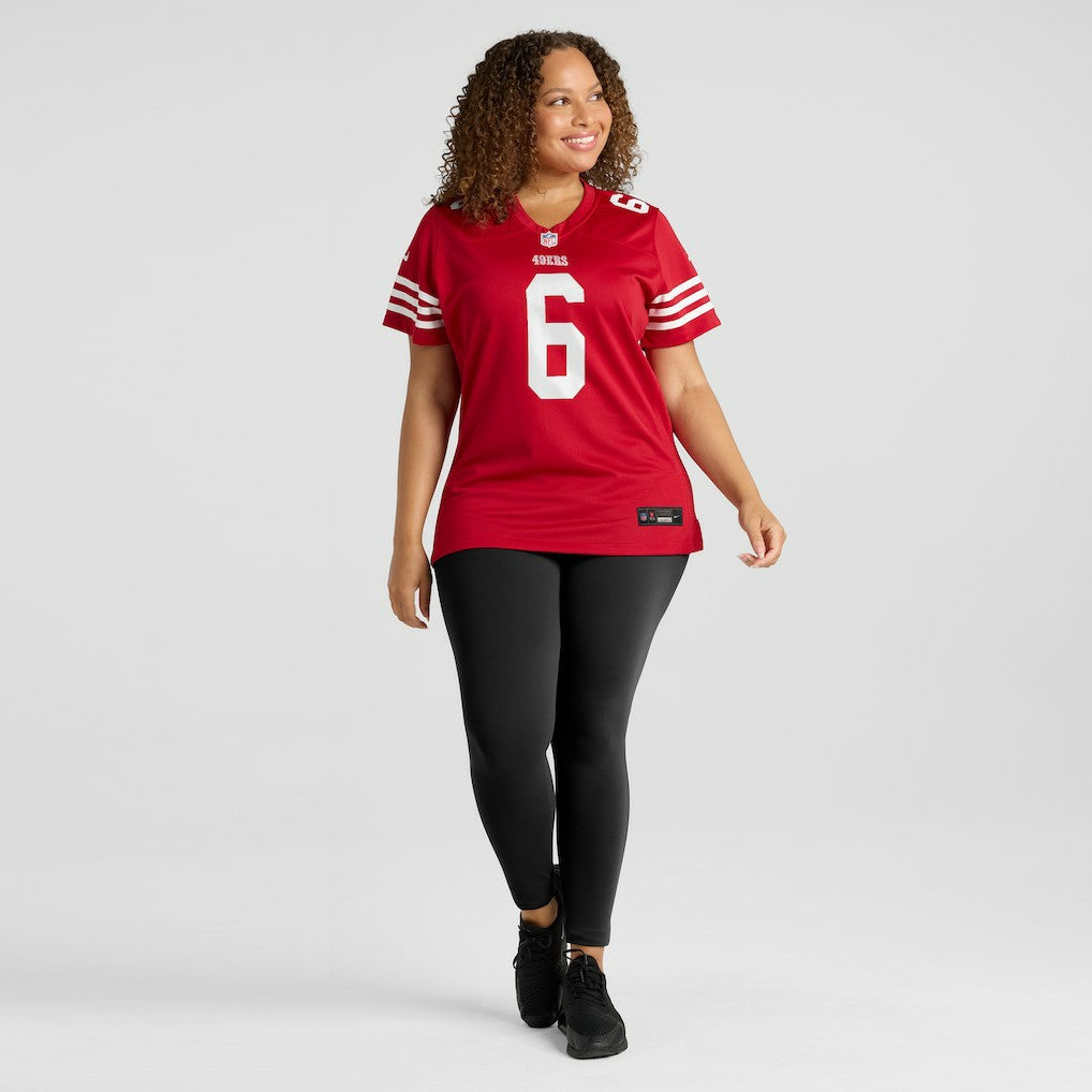 Malik Mustapha San Francisco 49ers Women's Team Game Jersey - Scarlet