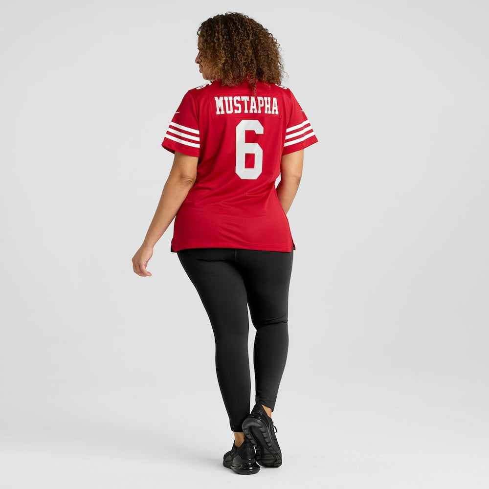 Malik Mustapha San Francisco 49ers Women's Team Game Jersey - Scarlet