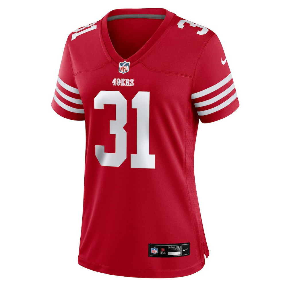 Isaac Guerendo San Francisco 49ers Women's Team Game Jersey - Scarlet