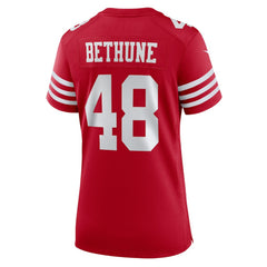Tatum Bethune San Francisco 49ers Women's Team Game Jersey - Scarlet