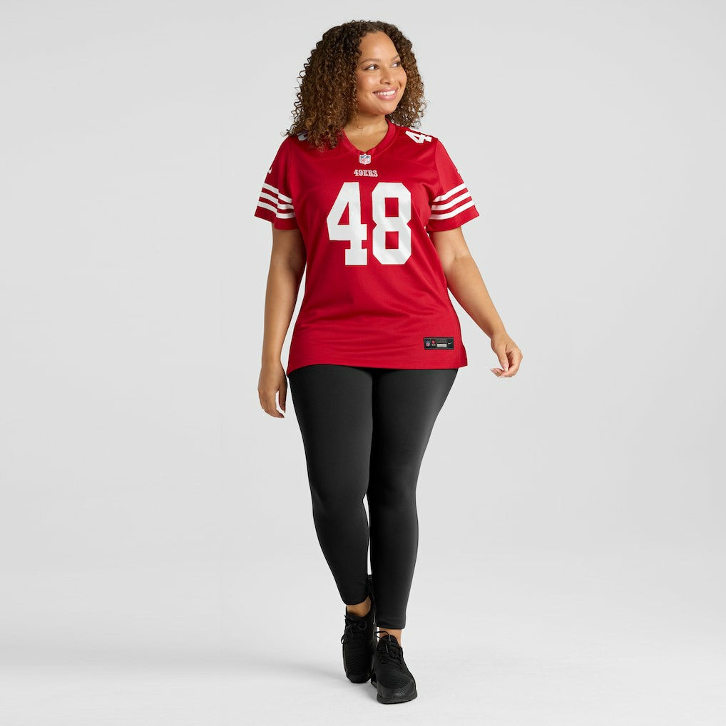Tatum Bethune San Francisco 49ers Women's Team Game Jersey - Scarlet