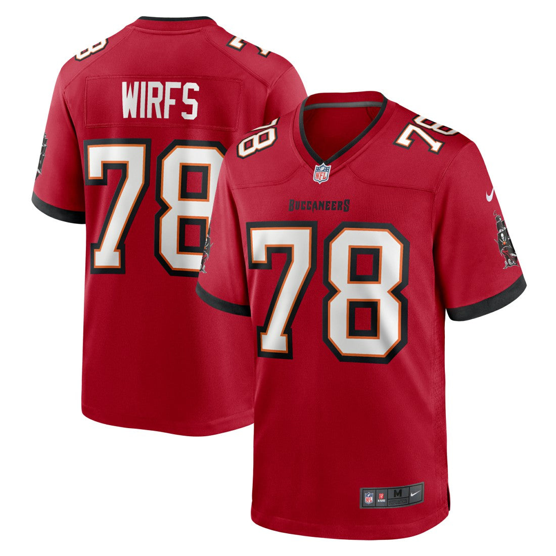 Tristan Wirfs Tampa Bay Buccaneers Game Jersey - Red