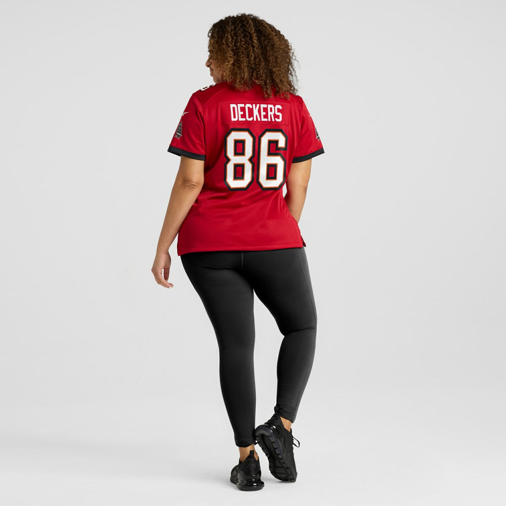 Evan Deckers Tampa Bay Buccaneers Women's Team Game Jersey - Red