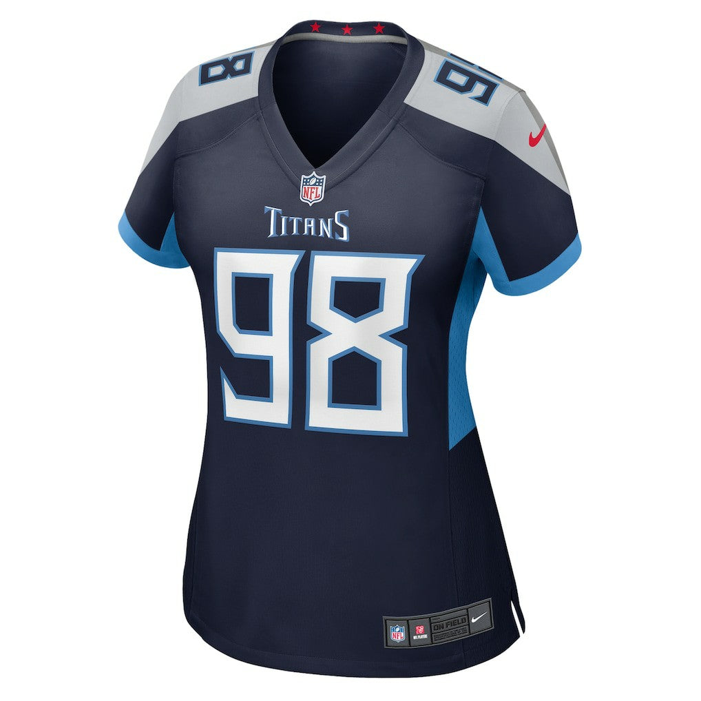 Jeffery Simmons Tennessee Titans Women's Alternate Game Jersey - Navy