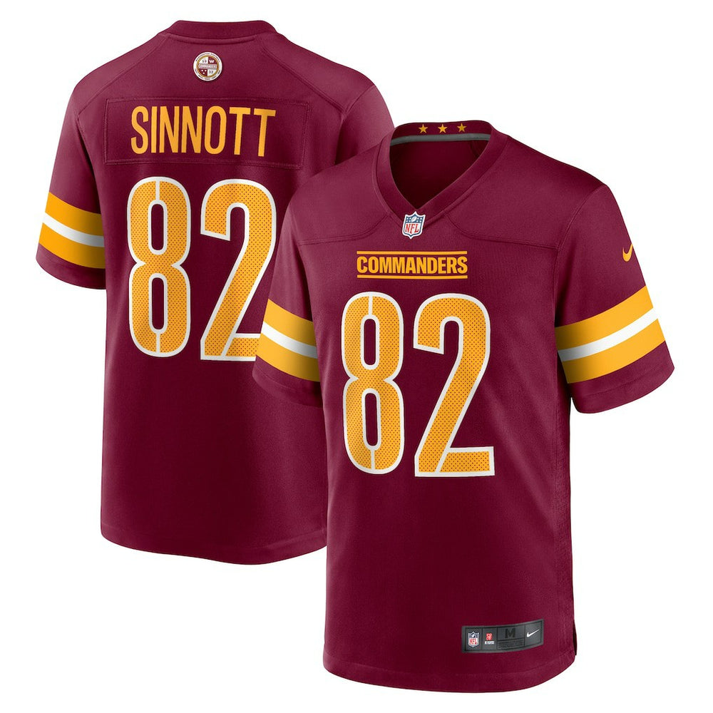Ben Sinnott Washington Commanders Game Jersey - Burgundy