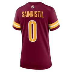 Mike Sainristil Washington Commanders Women's Team Game Jersey - Burgundy