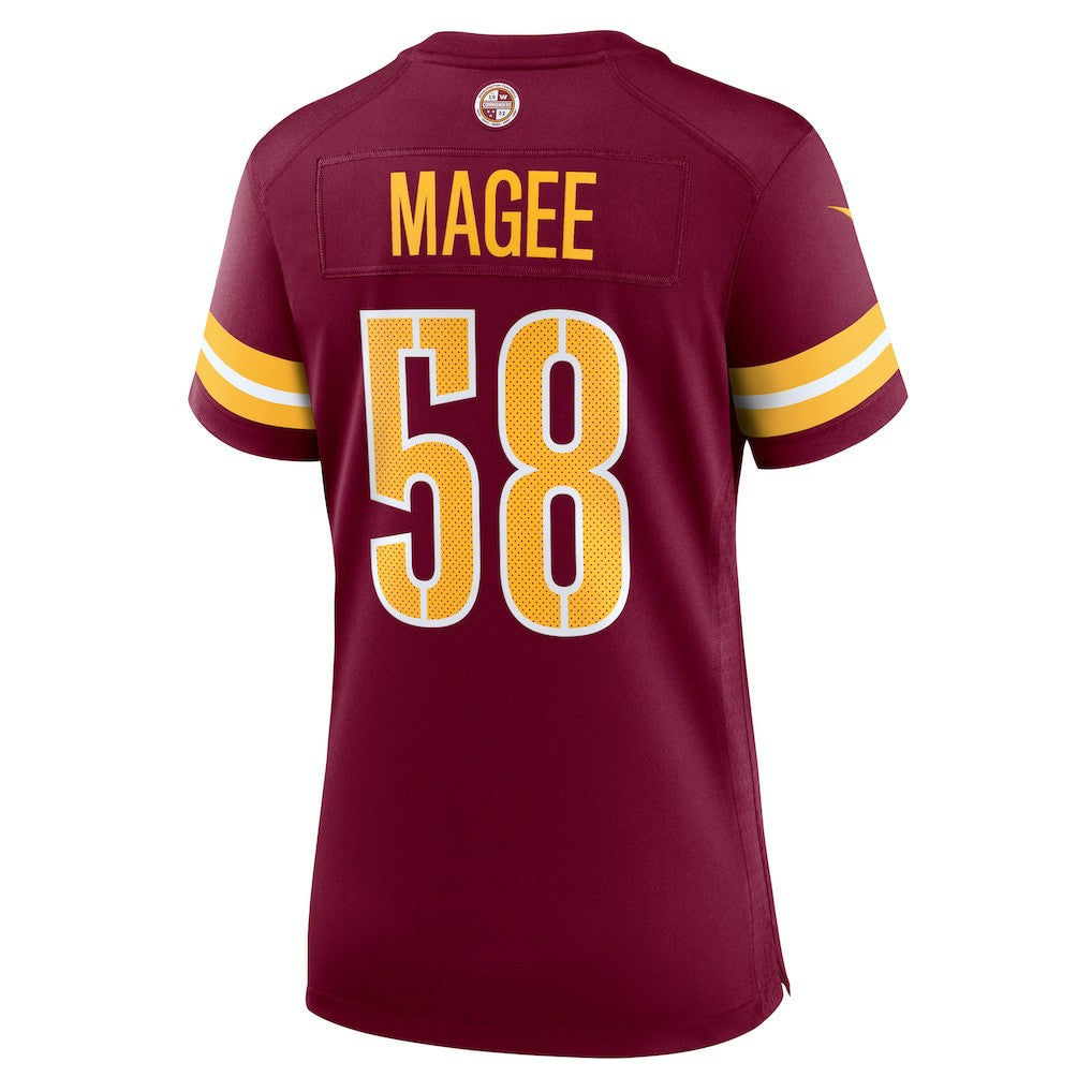 Jordan Magee Washington Commanders Women's Team Game Jersey - Burgundy