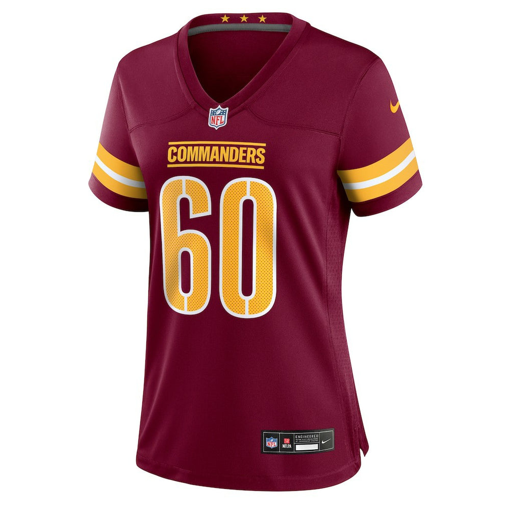Michael Deiter Washington Commanders Women's Team Game Jersey - Burgundy