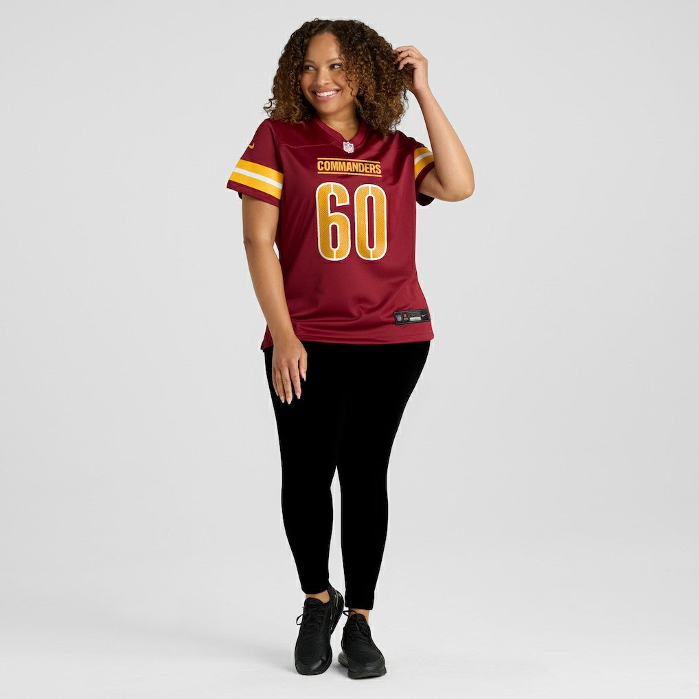 Michael Deiter Washington Commanders Women's Team Game Jersey - Burgundy
