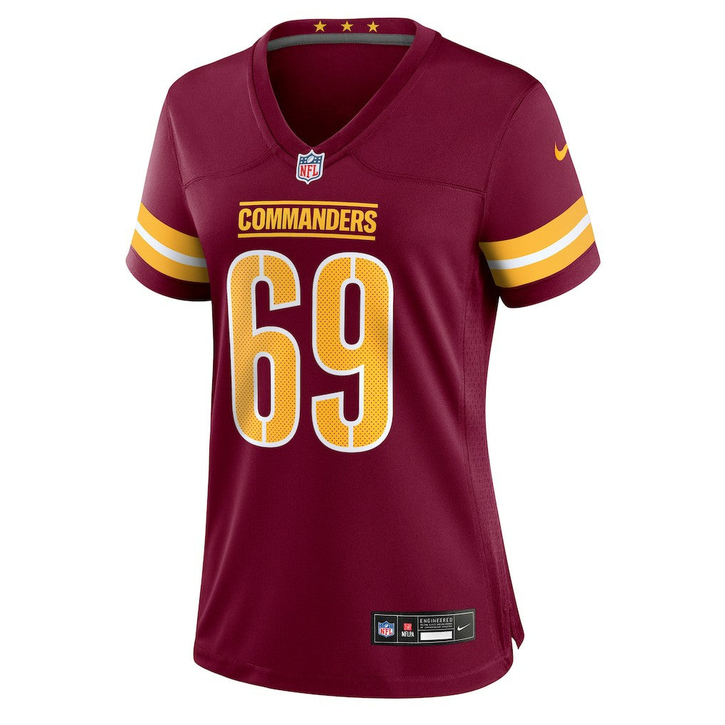Tyler Ott Washington Commanders Women's Team Game Jersey - Burgundy