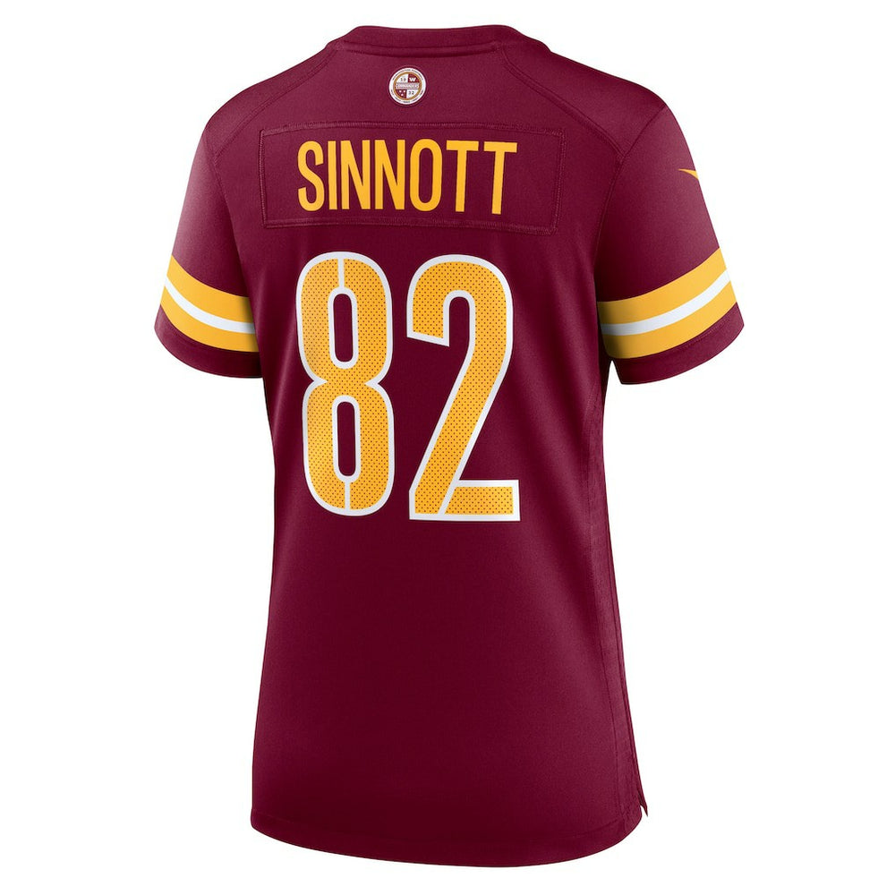 Ben Sinnott Washington Commanders Women's Team Game Jersey - Burgundy