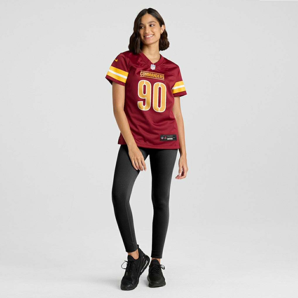 Javontae Jean-Baptiste Washington Commanders Women's Team Game Jersey - Burgundy