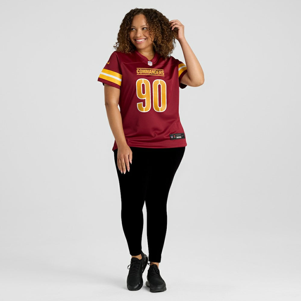 Javontae Jean-Baptiste Washington Commanders Women's Team Game Jersey - Burgundy