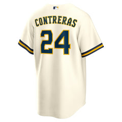 William Contreras Milwaukee Brewers Home Replica Jersey Cream | Nike