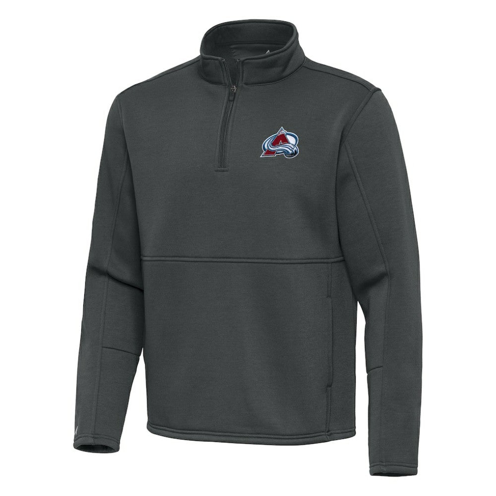 Colorado Avalanche Antigua Twist Quarter-Zip Pullover Jacket Silver
