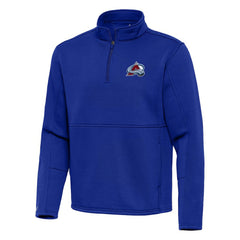 Colorado Avalanche Antigua Twist Quarter-Zip Pullover Jacket Navy