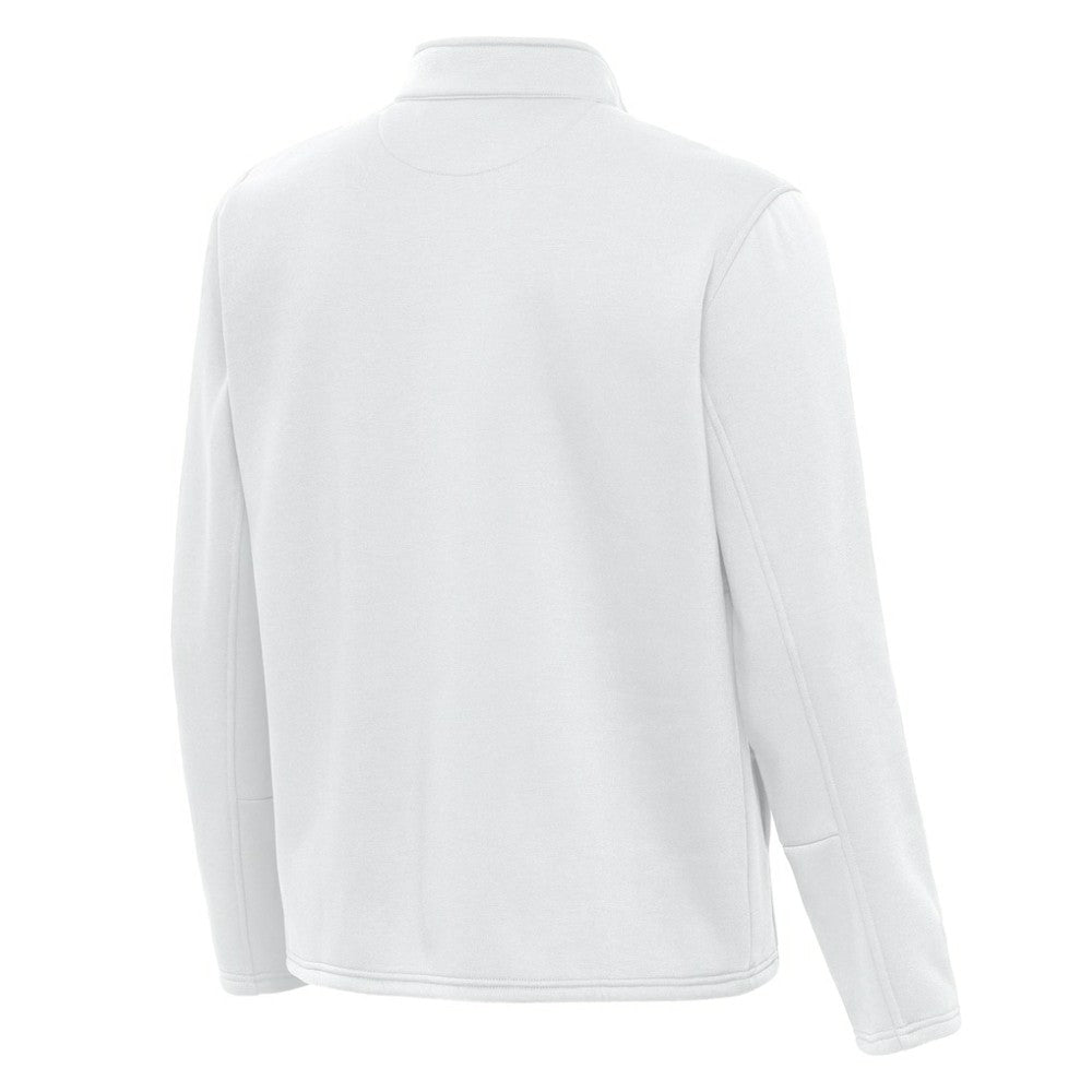 Columbus Blue Jackets Antigua Twist Quarter-Zip Pullover Jacket White