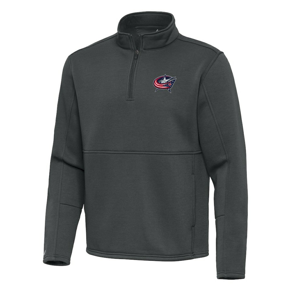 Columbus Blue Jackets Antigua Twist Quarter-Zip Pullover Jacket Silver