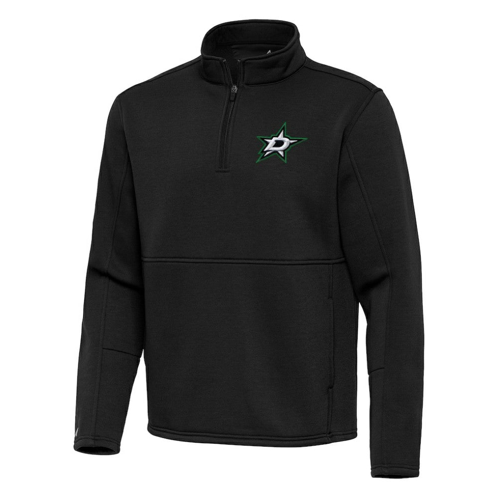 Dallas Stars Antigua Twist Quarter-Zip Pullover Jacket Black