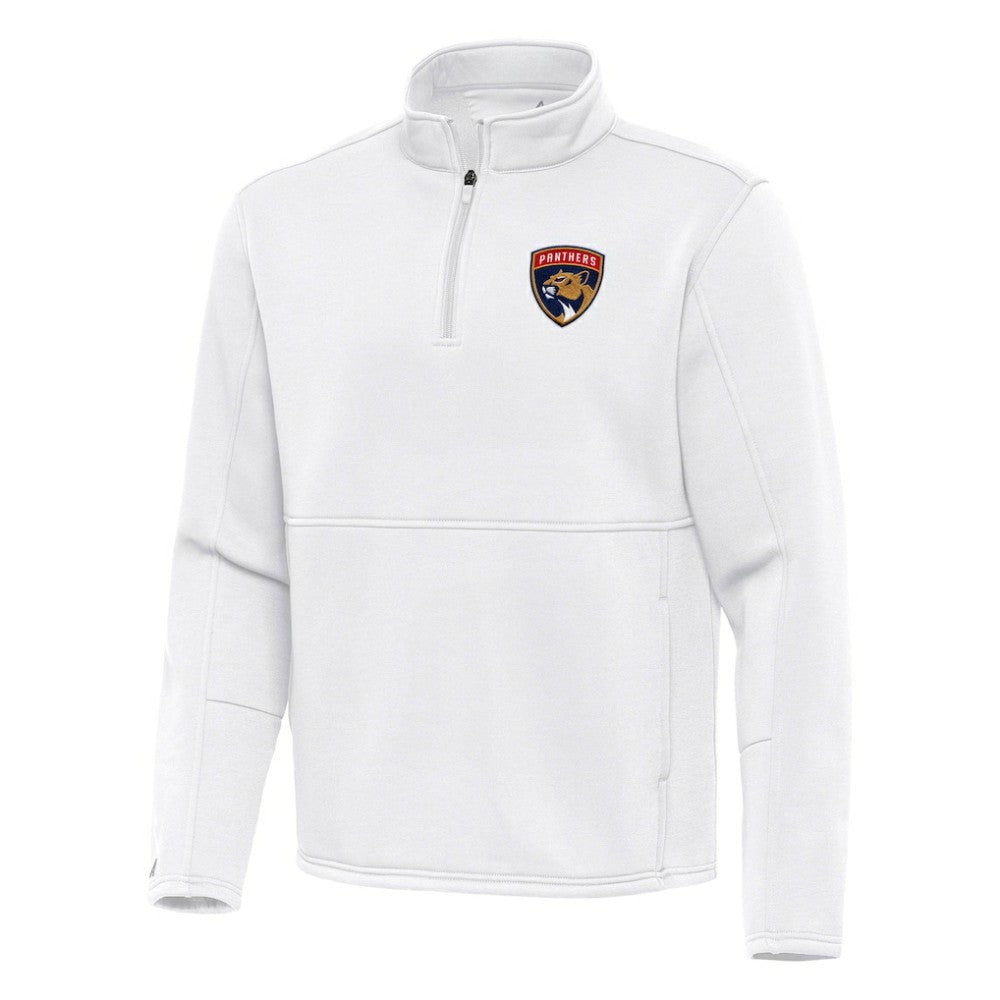 Florida Panthers Antigua Twist Quarter-Zip Pullover Jacket White