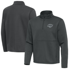 Los Angeles Kings Antigua Twist Quarter-Zip Pullover Jacket Silver