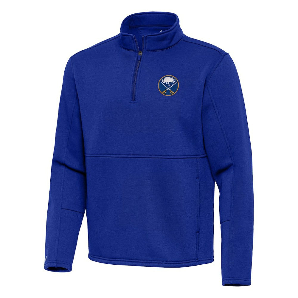 Buffalo Sabres Antigua Twist Quarter-Zip Pullover Jacket Royal