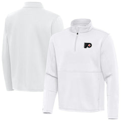 Philadelphia Flyers Antigua Twist Quarter-Zip Pullover Jacket White