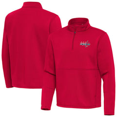 Washington Capitals Antigua Twist Quarter-Zip Pullover Jacket Red