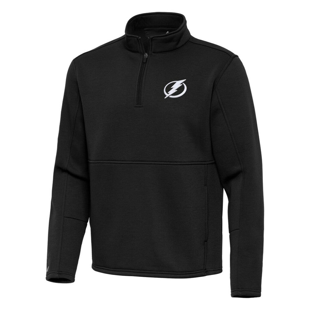 Tampa Bay Lightning Antigua Twist Quarter-Zip Pullover Jacket Black