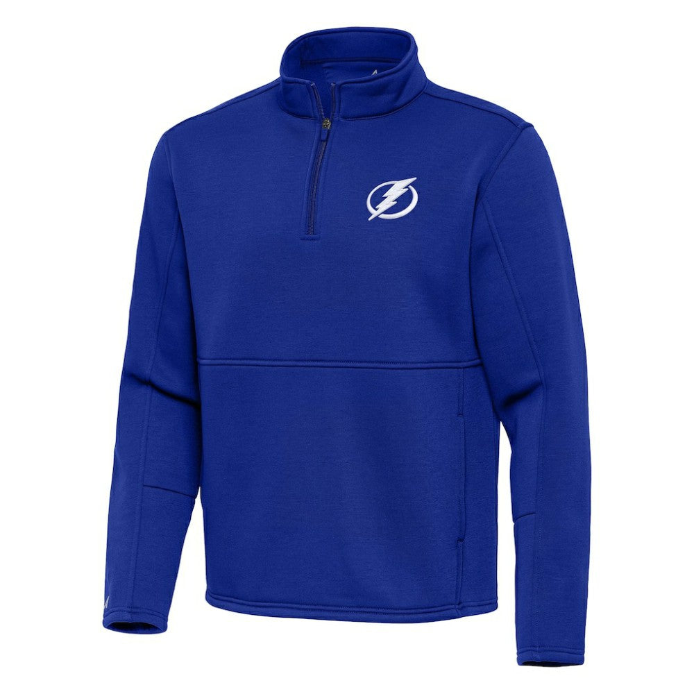 Tampa Bay Lightning Antigua Twist Quarter-Zip Pullover Jacket Blue