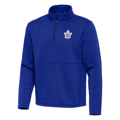 Toronto Maple Leafs Antigua Twist Quarter-Zip Pullover Jacket Blue