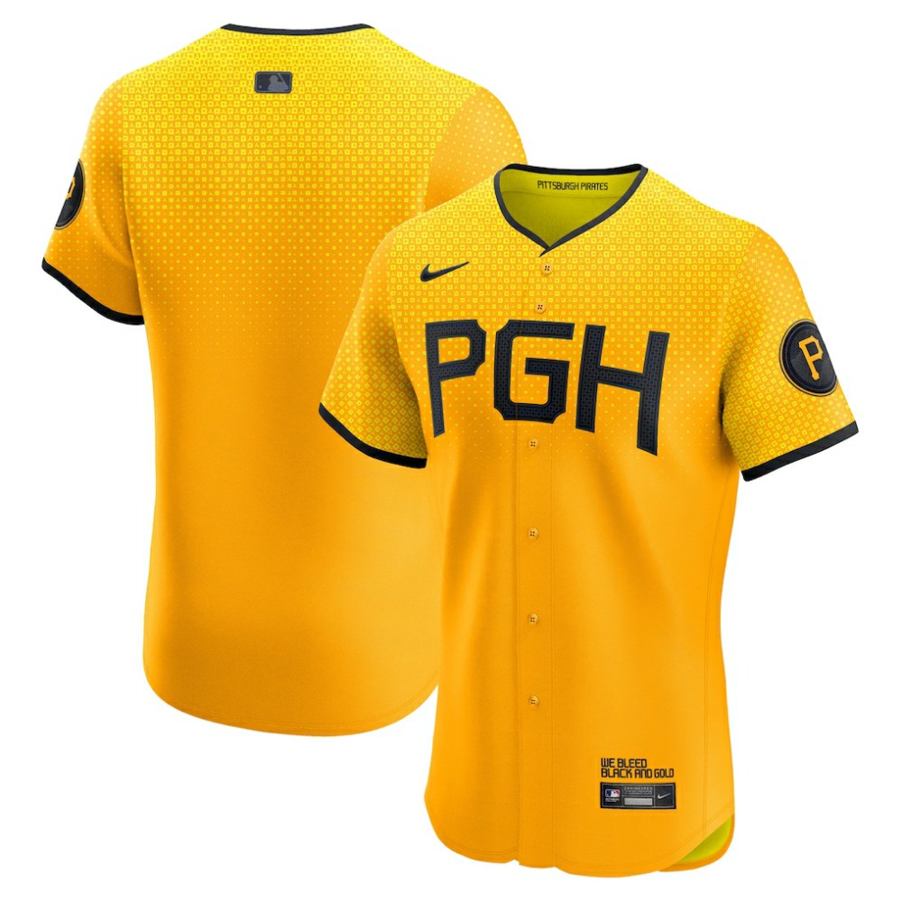 Pittsburgh Pirates City Connect  Elite Jersey Gold | Nike