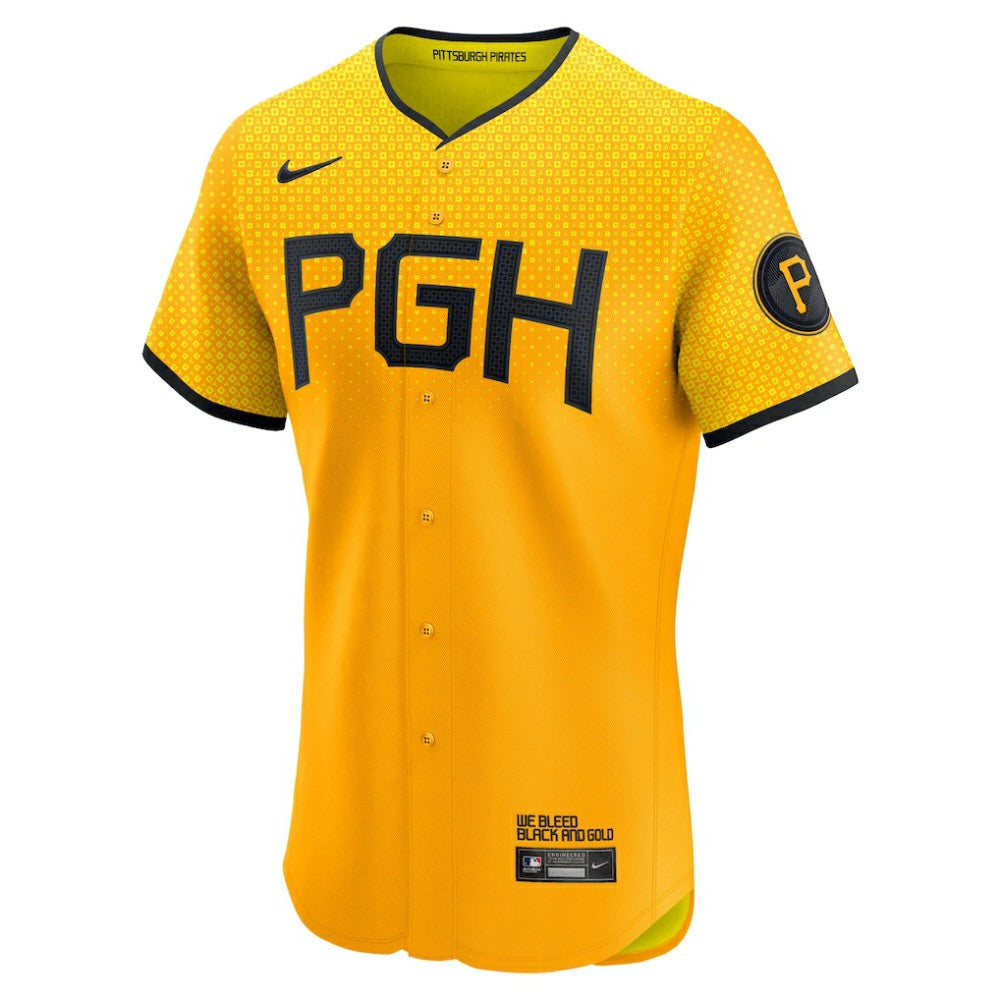 Pittsburgh Pirates City Connect  Elite Jersey Gold | Nike