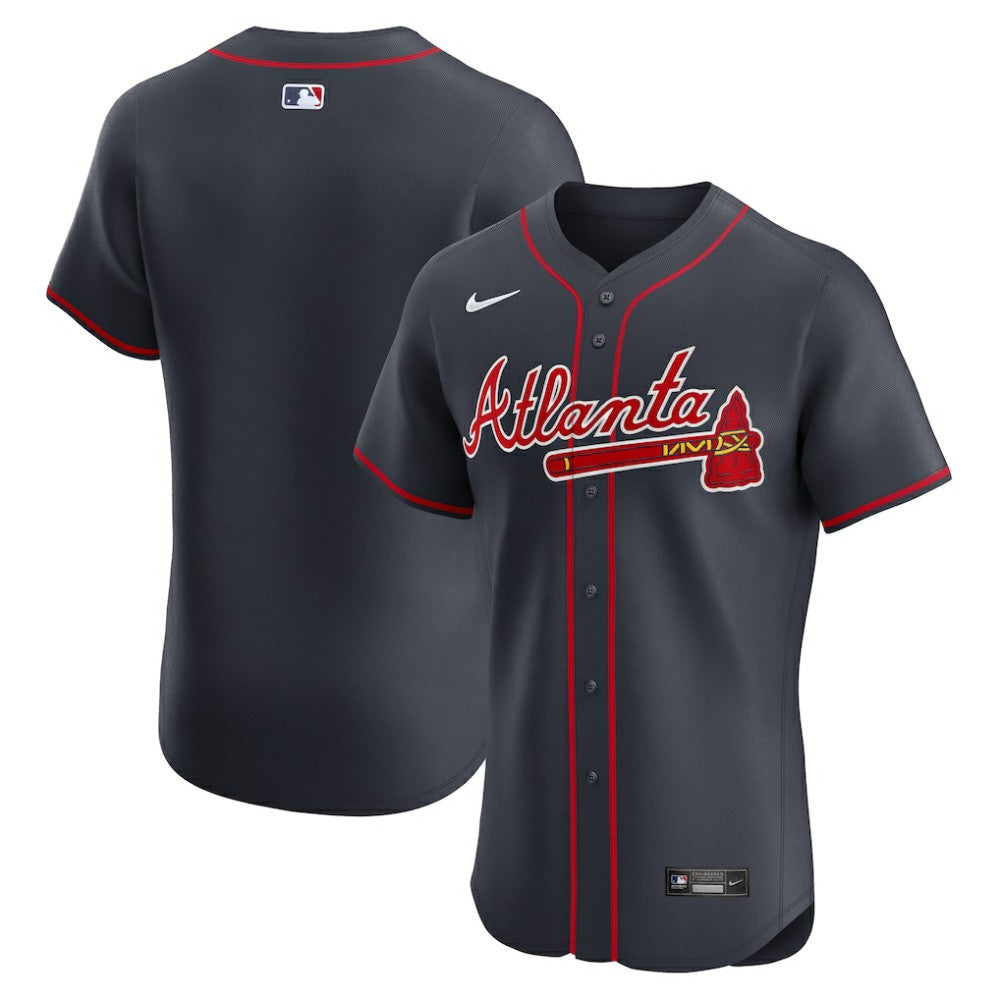 Atlanta Braves Alternate Elite Jersey Navy | Nike