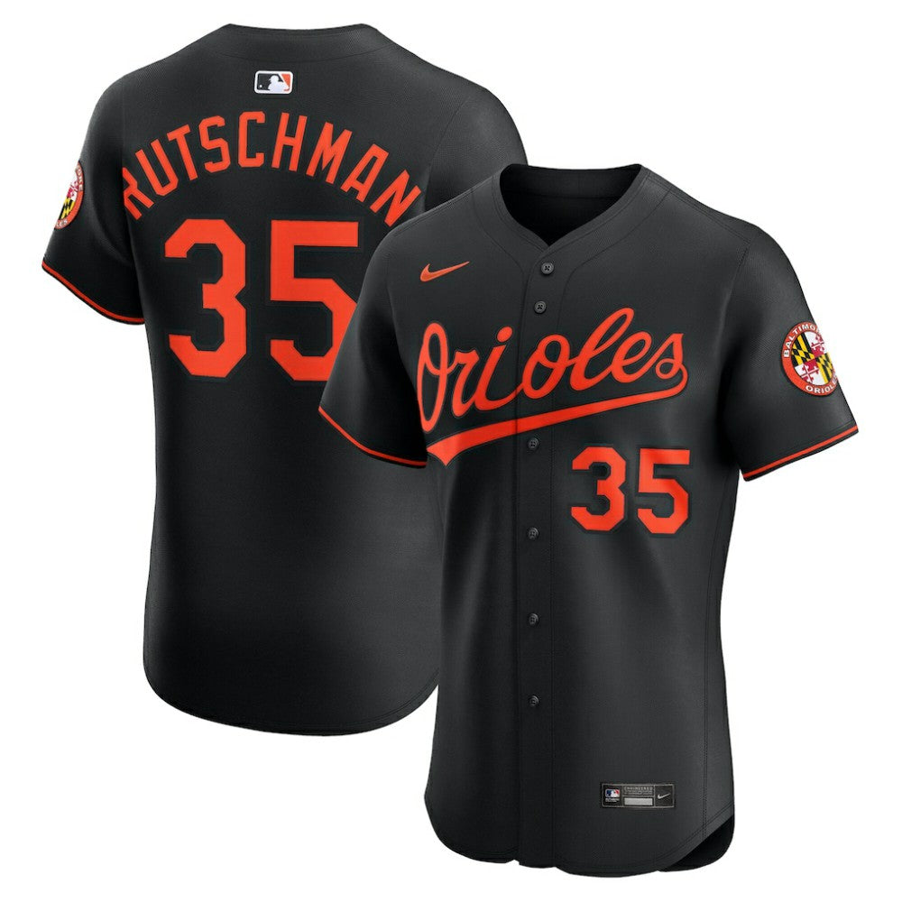 Adley Rutschman Baltimore Orioles Alternate Elite Jersey Black | Nike
