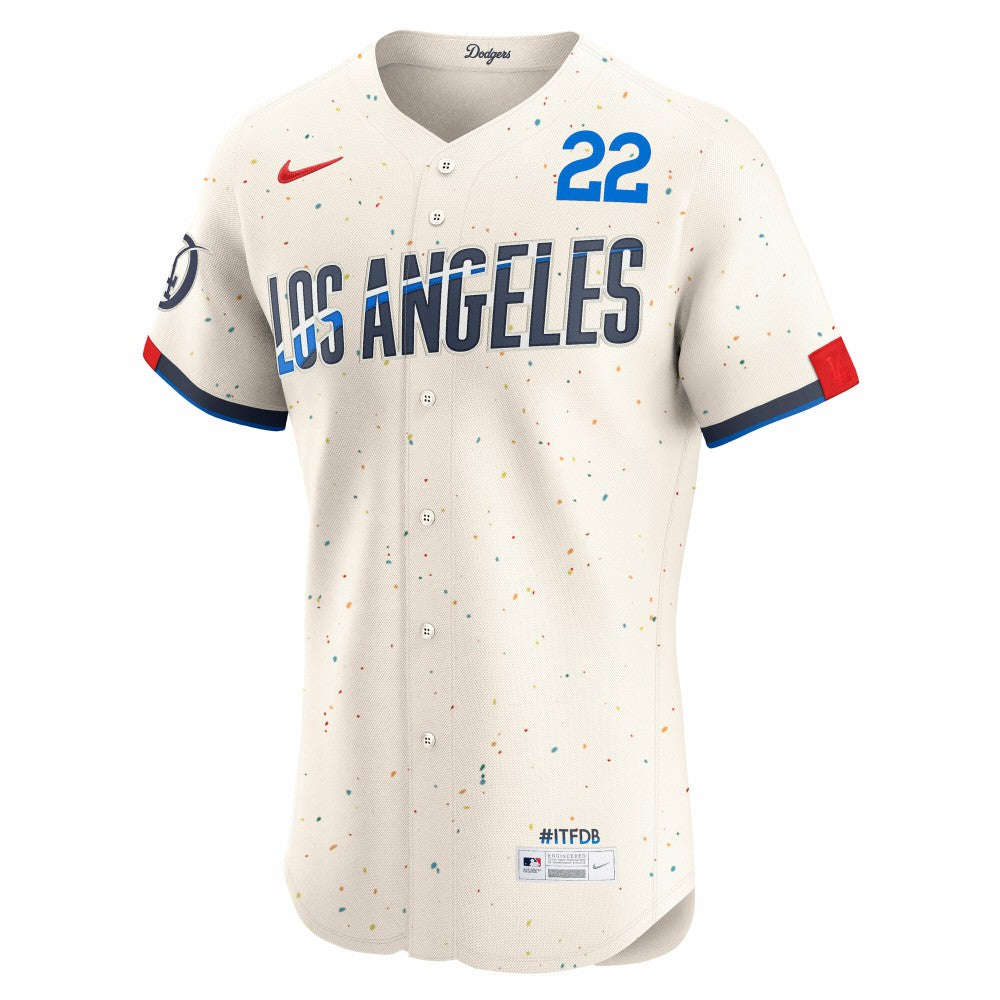 Clayton Kershaw Los Angeles Dodgers City Connect Elite Jersey Cream | Nike