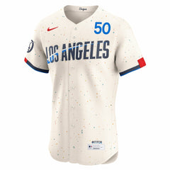 Mookie Betts Los Angeles Dodgers City Connect Elite Jersey Cream | Nike