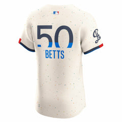 Mookie Betts Los Angeles Dodgers City Connect Elite Jersey Cream | Nike