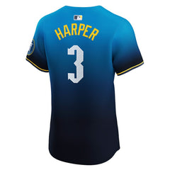 Bryce Harper Philadelphia Phillies City Connect Elite Jersey Navy | Nike