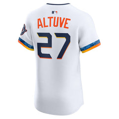 Jose Altuve Houston Astros 2025 City Connect Elite Player Jersey White | Nike
