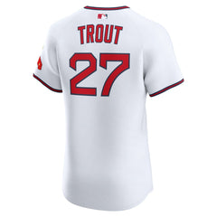Mike Trout Los Angeles Angels Alternate 2 Elite Jersey White | Nike
