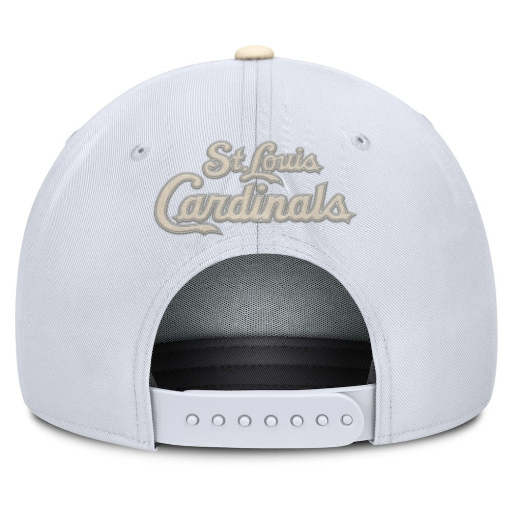 St. Louis Cardinals Pro Performance Snapback Hat White/Cream | Nike
