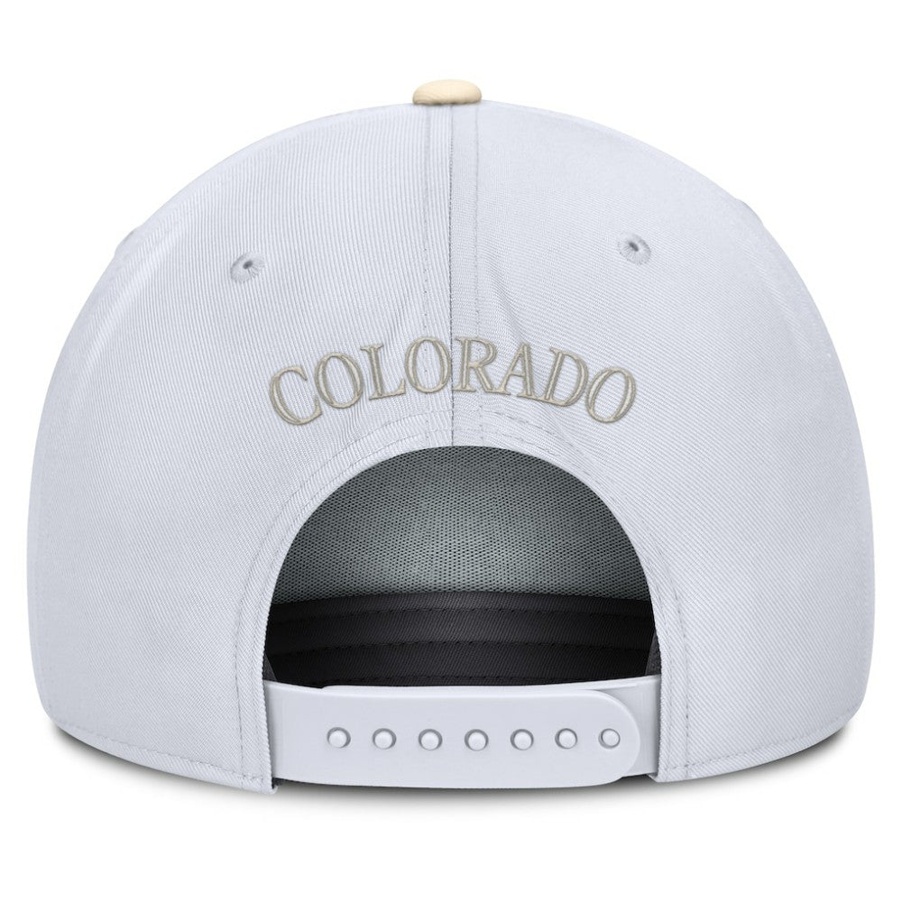 Colorado Rockies Pro Performance Snapback Hat White/Cream | Nike