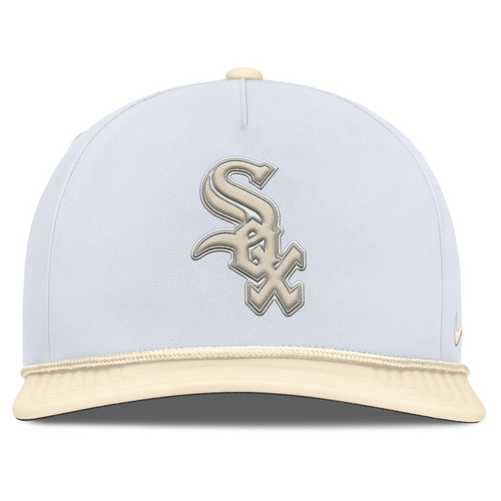 Chicago White Sox Pro Performance Snapback Hat White/Cream | Nike