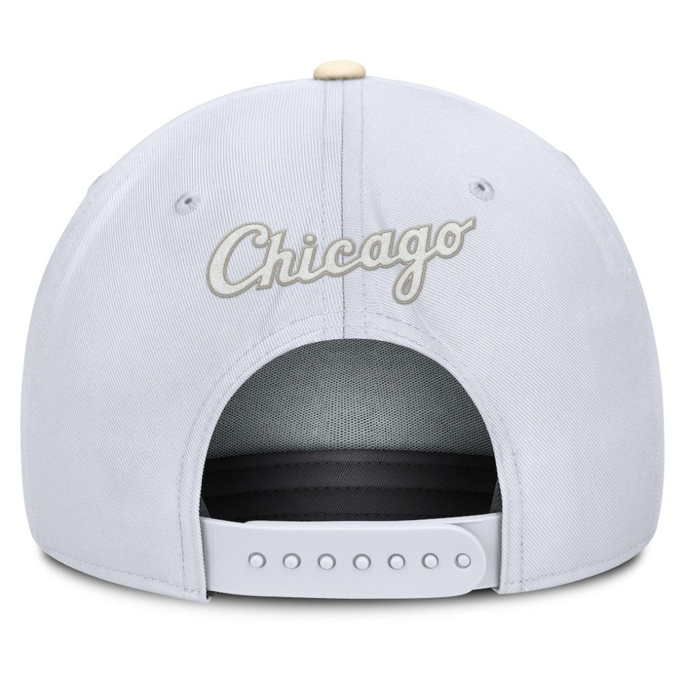 Chicago White Sox Pro Performance Snapback Hat White/Cream | Nike