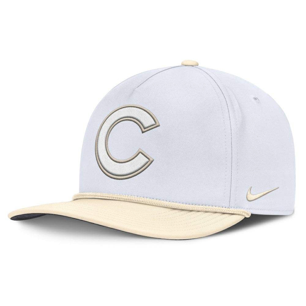 Chicago Cubs Pro Performance Snapback Hat White/Cream | Nike