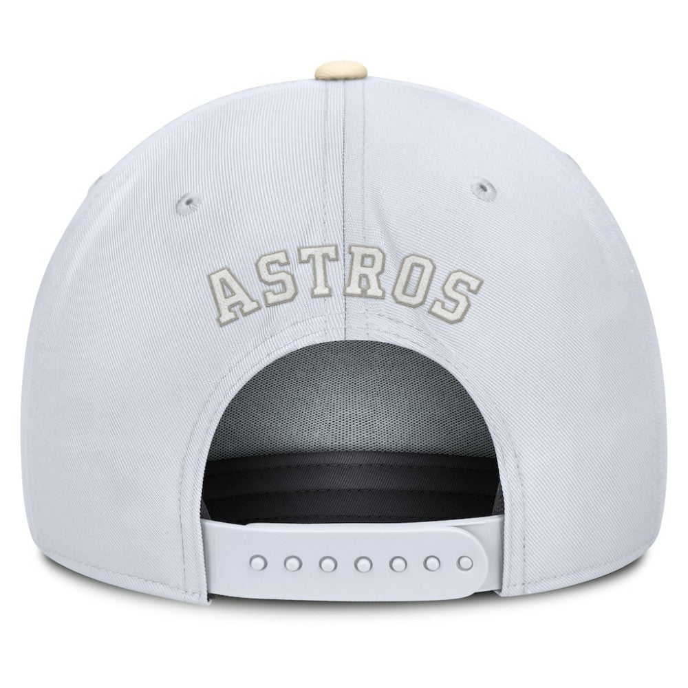 Houston Astros Pro Performance Snapback Hat White/Cream | Nike