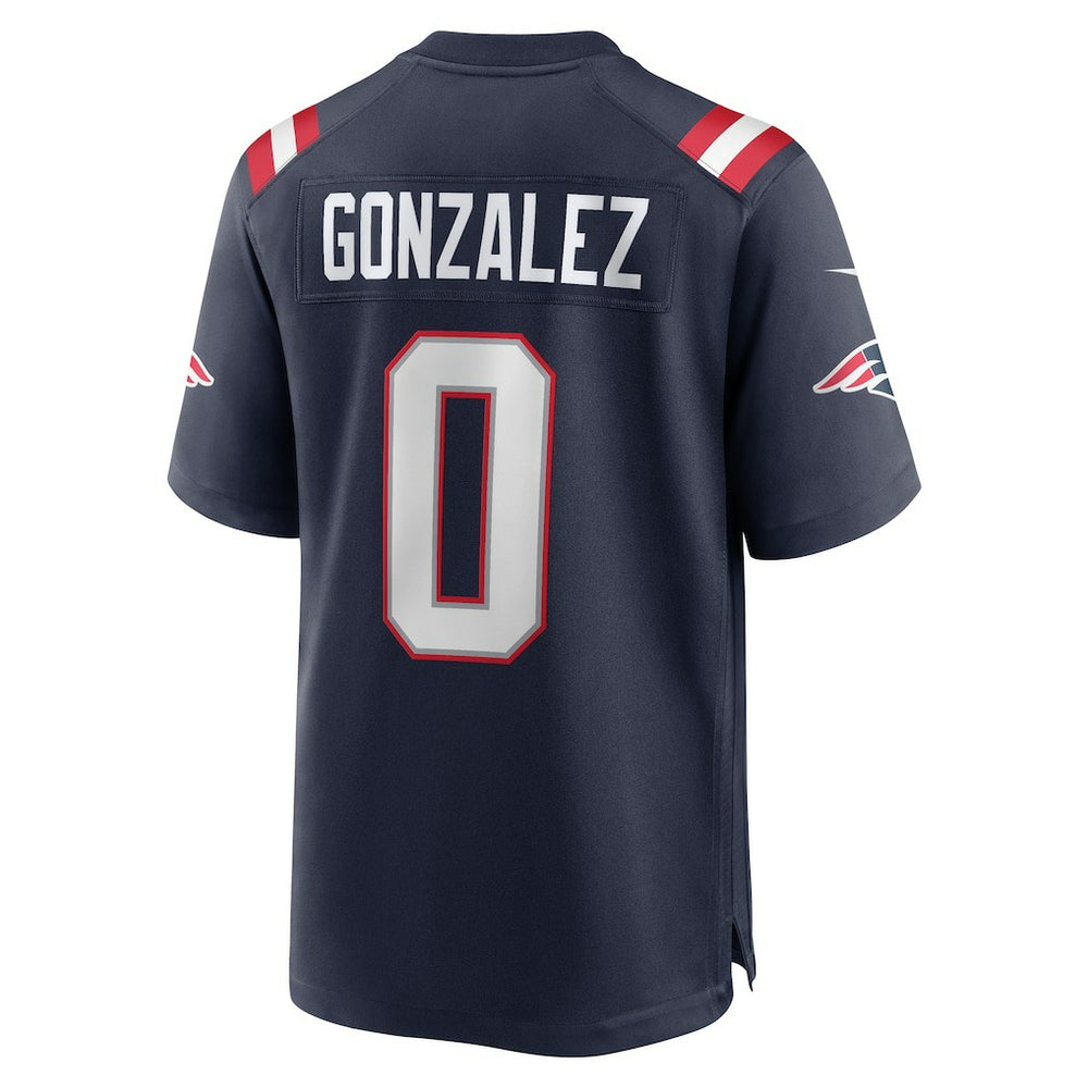 Christian Gonzalez New England Patriots Team Game Jersey - Navy