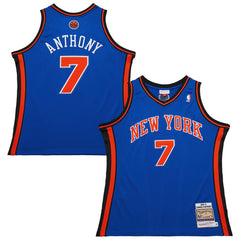 Carmelo Anthony New York Knicks 2010/11 Hardwood Classics Authentic Jersey - Blue